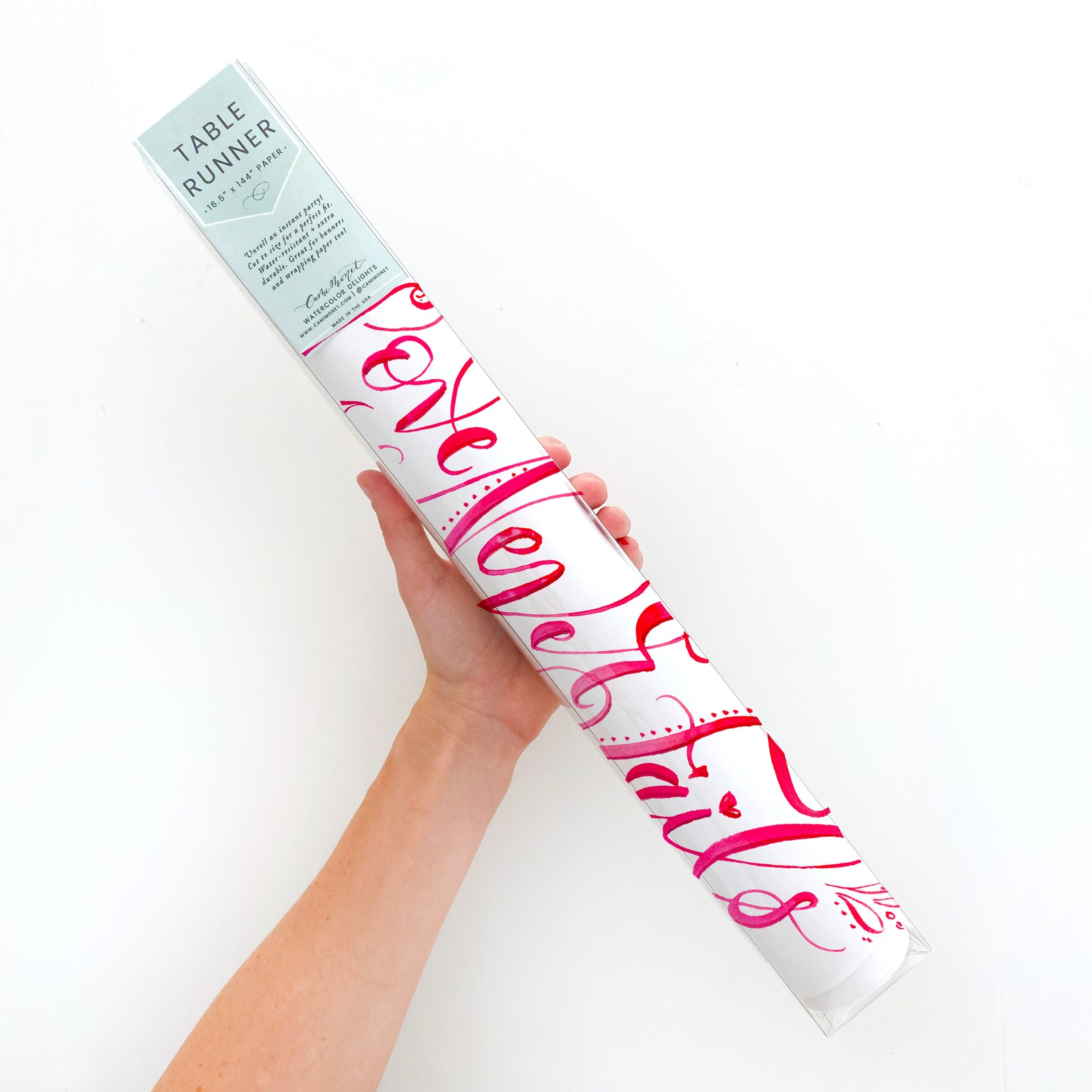 Love Never Fails Valentine's Day Table Runner