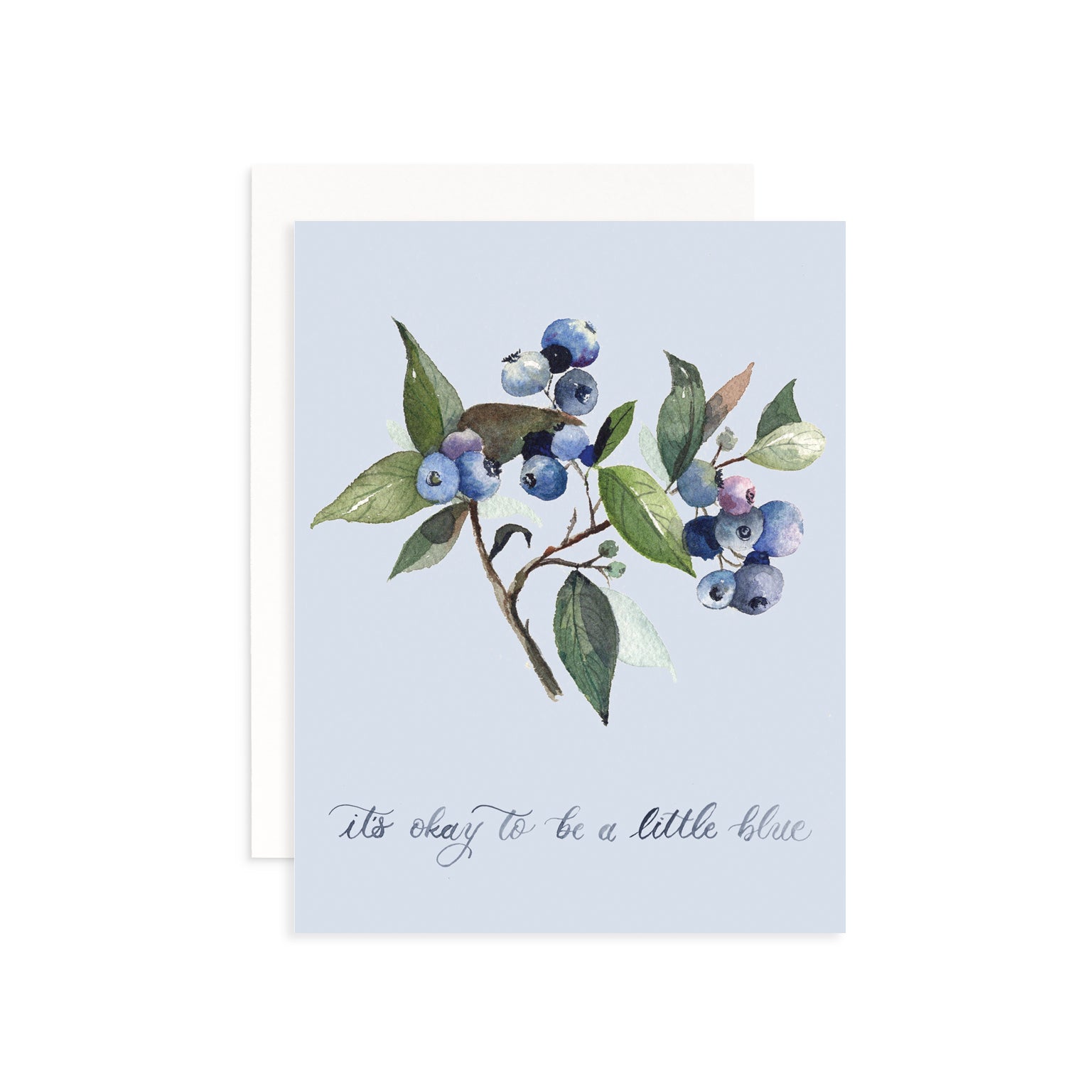 It's Okay to be a Little Blue Greeting Card