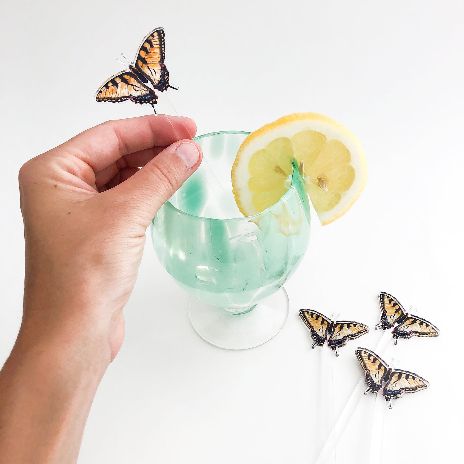 Swallowtail Butterfly Acrylic Stir Sticks