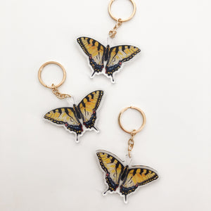 Tiger Swallowtail Butterfly Acrylic Keychain