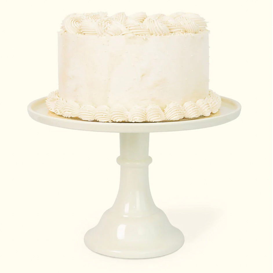 Linen White Melamine Cake Stand