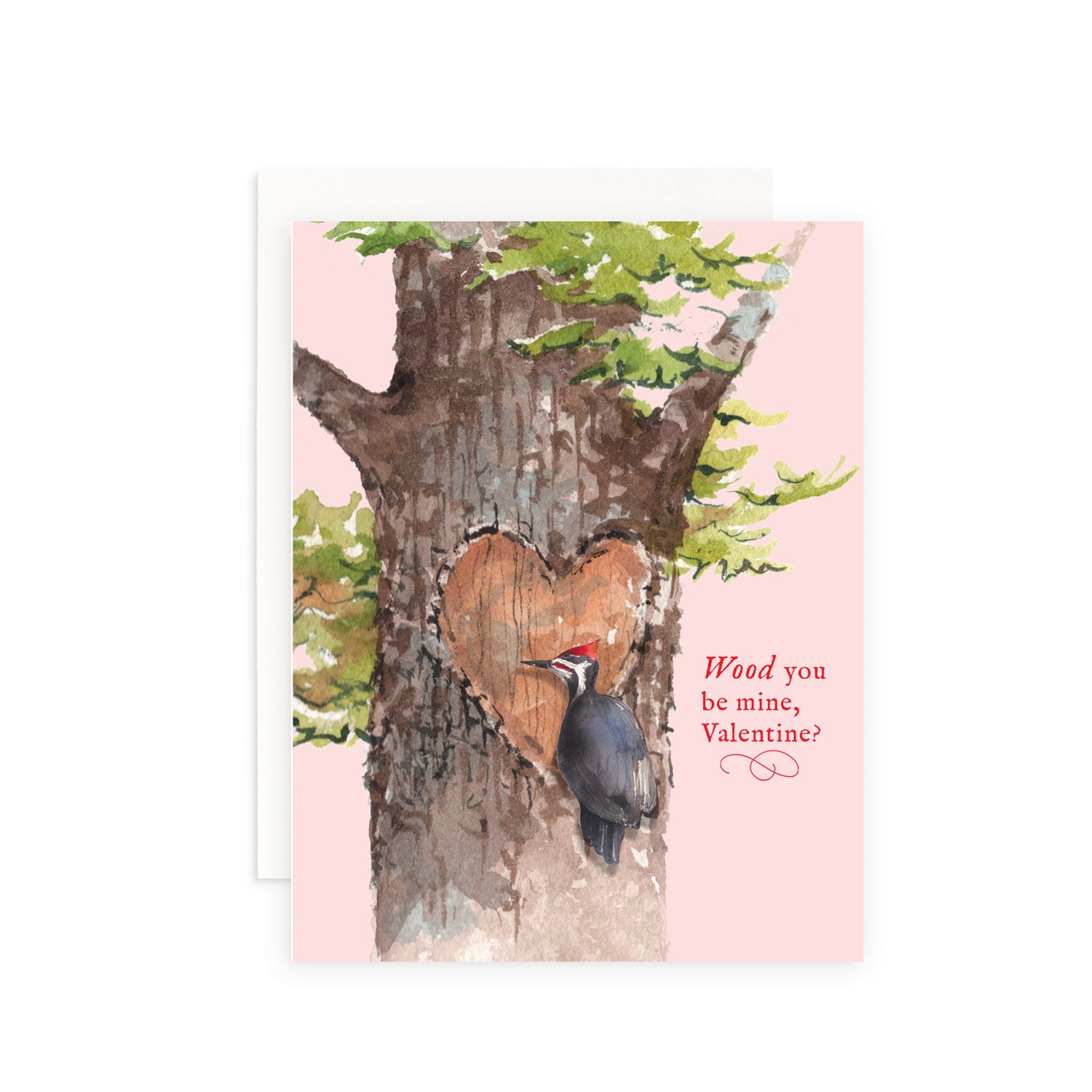 Wood You Be Mine, Valentine Greeting Card