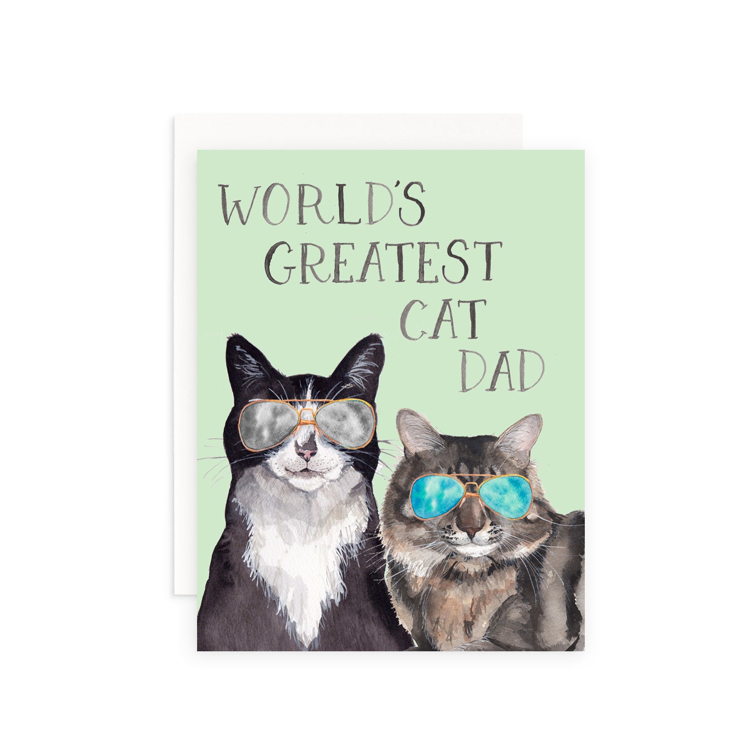 World's Greatest Cat Dad Greeting Card