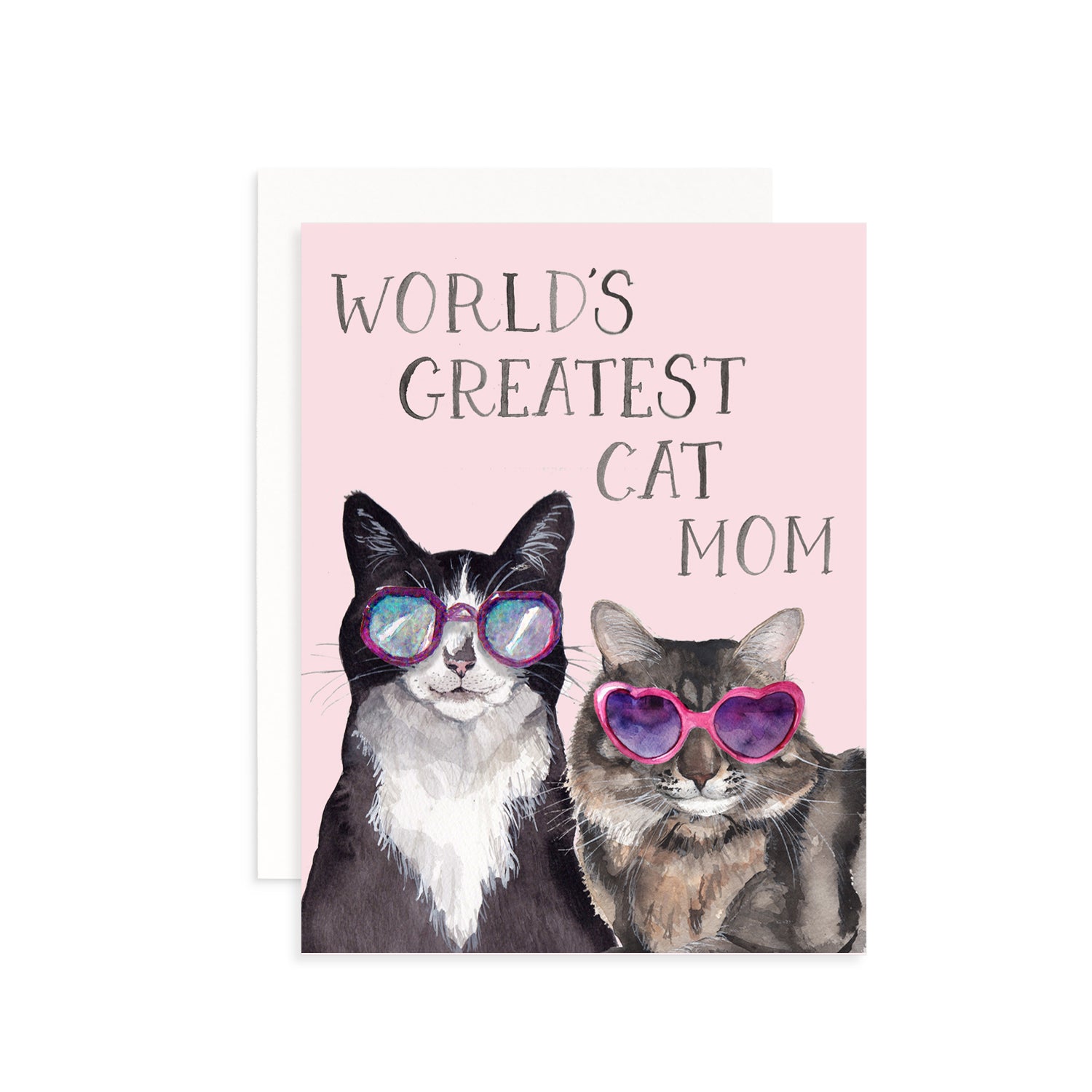 World's Greatest Cat Mom Greeting Card