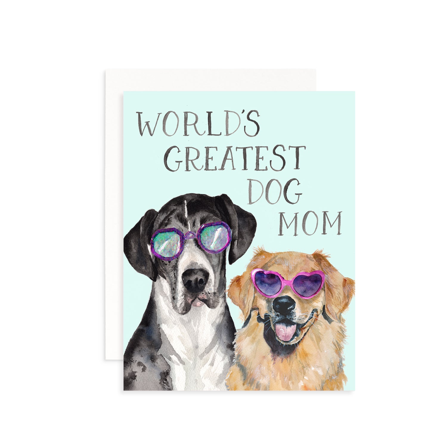 World's Greatest Dog Mom Greeting Card